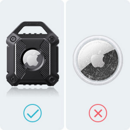 Waterproof Airtag Keychain Holder Case,Screw Full Cover Compatible with Apple AirTag Tracker Key Ring