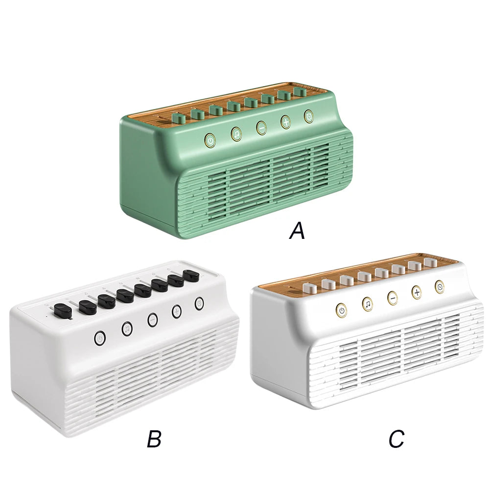 DIY White Noise Speaker with 8 Nature Sounds Nature Sounds Mixer Speaker Timer White Noise Sleep Machines for Home Creative Gift