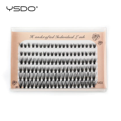 DIY Lash Extension Kit Lash Individual Lashes Clusters8-16mm With Waterproof Lash Bond And Seal Eyelash Tweezers Lash Kit