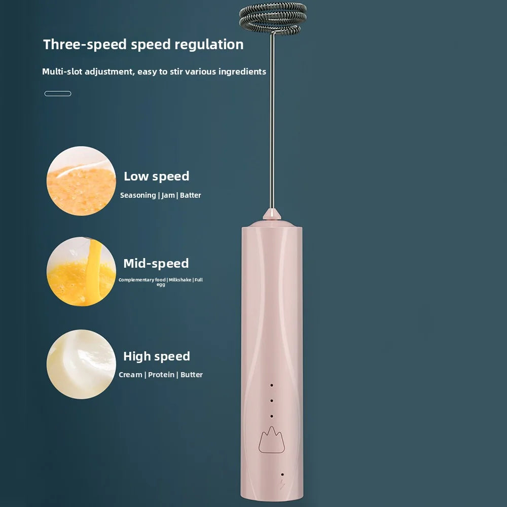 Blender Bubbler Home Semi automatic Baking Wireless Bubbler Cream Beater Handheld Blender