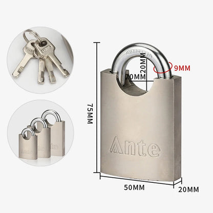 Solid Arc Disc Padlock Stainless Steel Shackle Pad Lock With High Quality Door Lock Household Small Lock Head locks