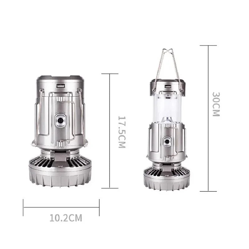 Camping, outdoor charging, horse light, solar fan, multifunctional emergency light, hanging lantern, emergency tent