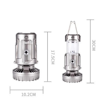 Camping, outdoor charging, horse light, solar fan, multifunctional emergency light, hanging lantern, emergency tent