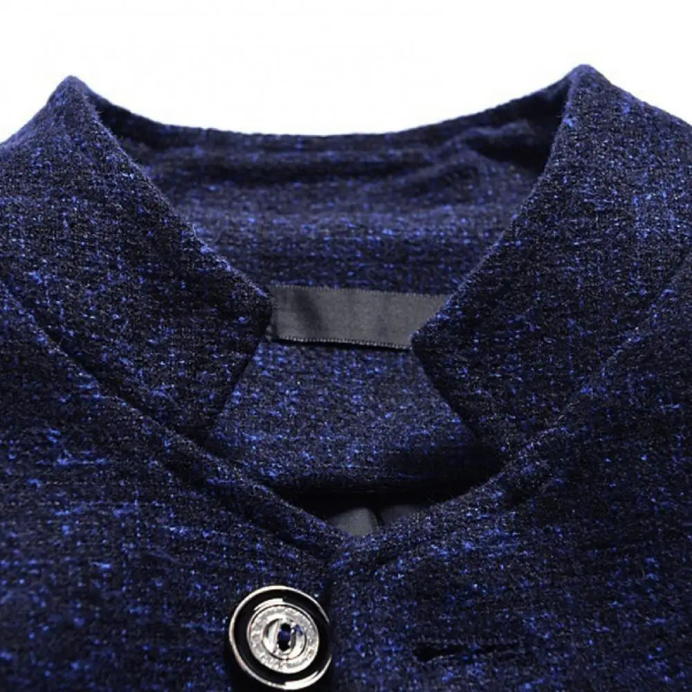 Men Suit Coat Luxury Men Business Casual Solid Color Suit Jacket Oversize Coats Male Stand Collar Single breasted Blazer