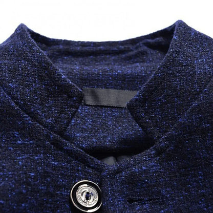 Men Suit Coat Luxury Men Business Casual Solid Color Suit Jacket Oversize Coats Male Stand Collar Single breasted Blazer