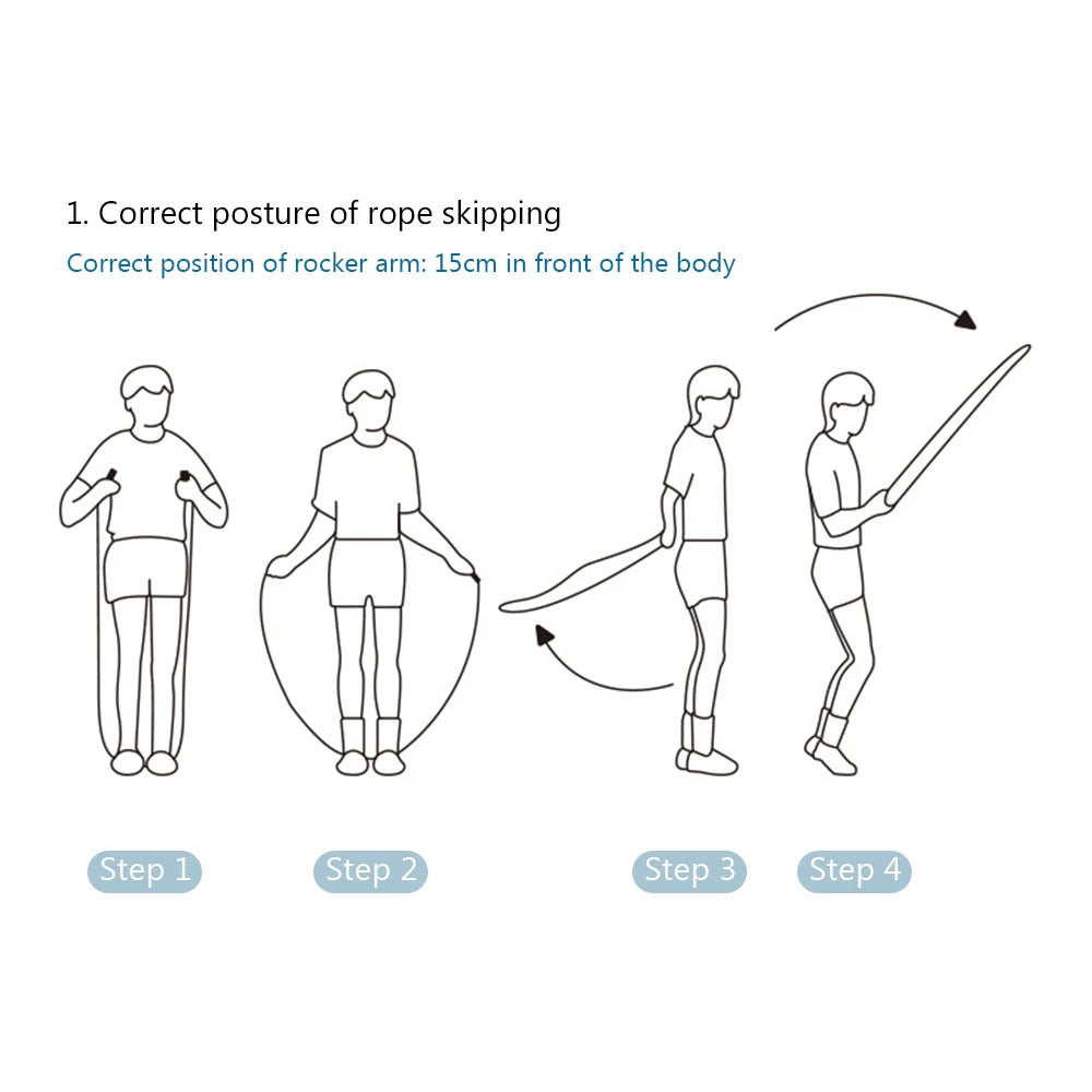 Jump Rope With Segmented Sleeve Adjustable Length For Kids Not Easy To Tangle