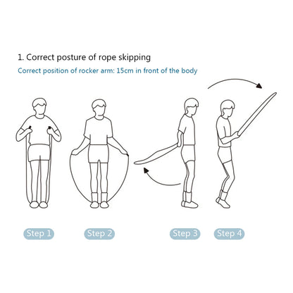 Jump Rope With Segmented Sleeve Adjustable Length For Kids Not Easy To Tangle