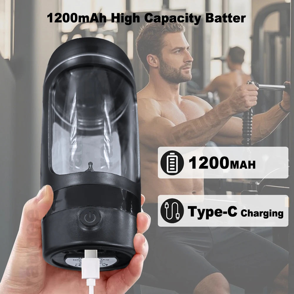 Portable Blender Bottles Electric Protein Powder Shaker Bottle Automatic Mixing Cup Electric Shaker Bottle Powdered Milk Shaker