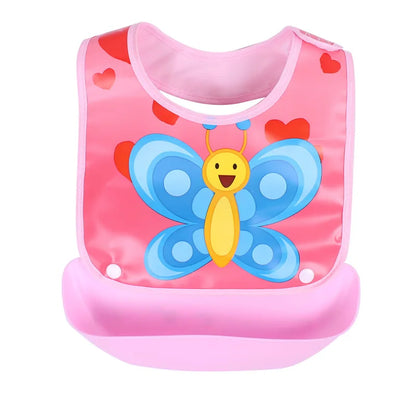 Baby Bib Imitation Silicone Waterproof Rice Pocket Food Eat Dinner Clothing Feeding After Meals Bavoir Tablier Слюнявчики