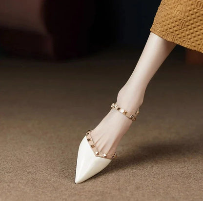 Chunky Women's Sandals Thick Heel Ladies Shoes Half Block Closed 2024 Trend Shoe High Quality Asian Size Summer Sale Designer