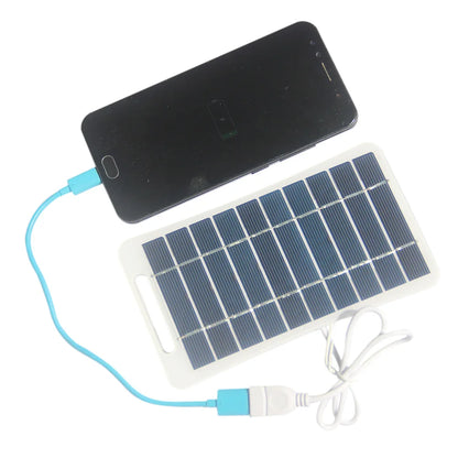 2Pcs 2W 5V Solar Panel Charger with Handle Portable Solar Power Bank for Phone Charging 3.7V Li-ion Battery Outdoor Use