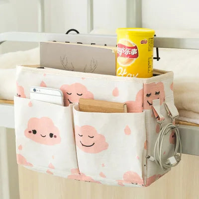 Bedside Caddying Bed Organizer Storage Bag Pocket for Dorm Rooms Rails Bedroom Dorm Kitchen Organization Storage Bag