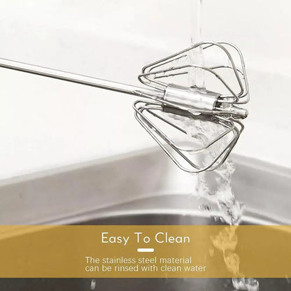Egg Beater Semi Automatic Mixer Manual Self Turning Steel Easy Whisk Hand Blender Egg Cream Stirring Baking Cooking