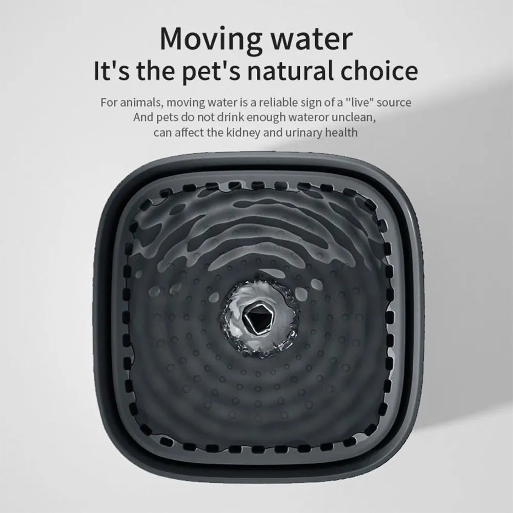 2/3L Cat Water Fountain Auto Recirculate Filter Large Capacity Filtring Cat Water Drinker USB Electric Mute Cats Water Dispenser