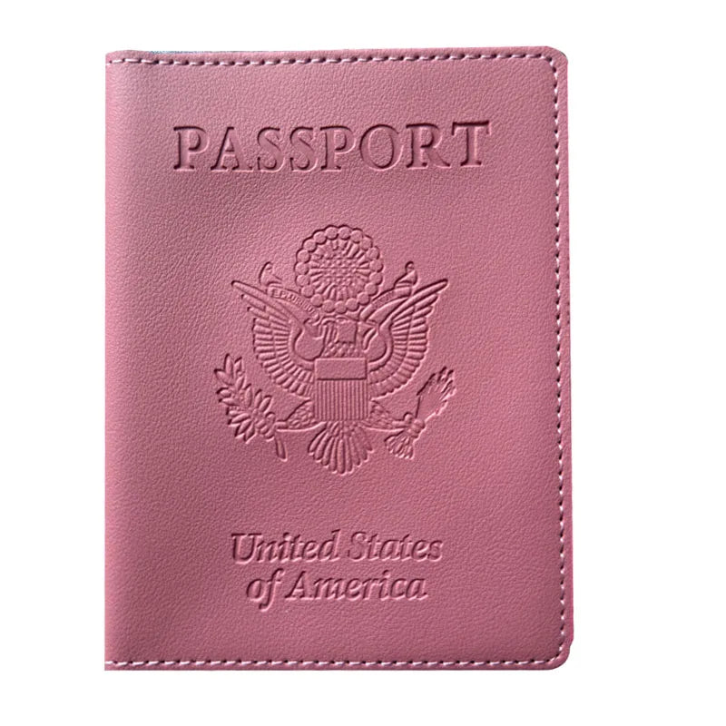 Passport Holder Cover Wallet Travel Essentials RFID Blocking Leather Card Case International Travel Must Haves Travel Accessorie
