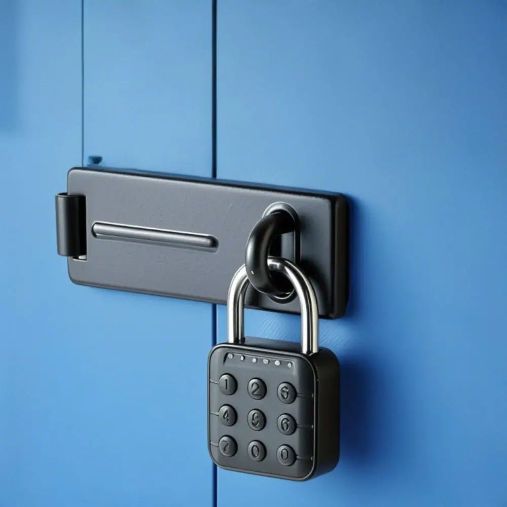 Cabinet Keyless Fingerprint Lock Waterproof Intelligent Safety Smart Padlock Anti-theft Zinc Alloy Electronic Door Lock Outdoor