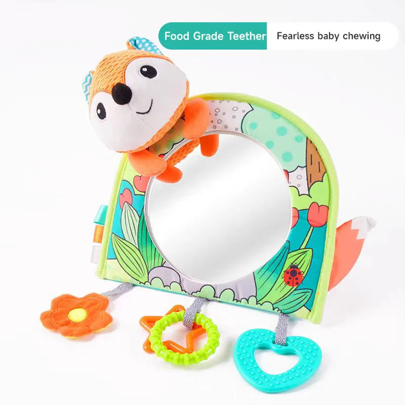 Baby Mirror Car Seat Toys Baby Rear Mirror Hanging Toys Kids Monitor Infant Tummy Time Toys Travel Toys Babies Carseat Toy Gifts