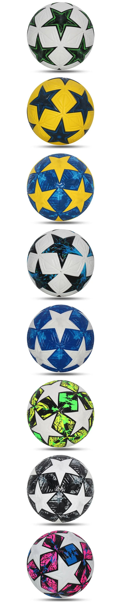 Standard Size 5 Soccer Ball Professional Outdoors Sports Match Balls Training Seamless Football High Quality PU Material