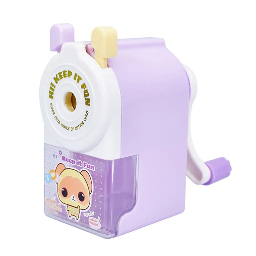 School Supplies Cartoon Animal Gift Pencil Sharpener Anti Sticking Lead Automatically Enters Lead Hand-cranked Mechanical Tool