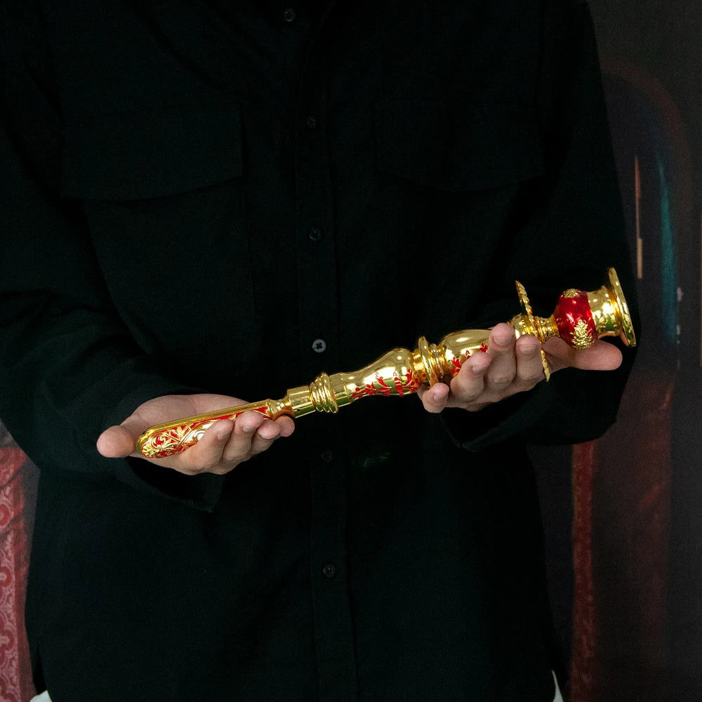 HT Religion Handhold Candle Holder Church Decor Single Candlestick Orthodox Church Supplies Religious Rituals Accessory