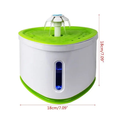 2L pet dog automatic electric USB silent water dispenser Cat heart-shaped fountain water dispenser