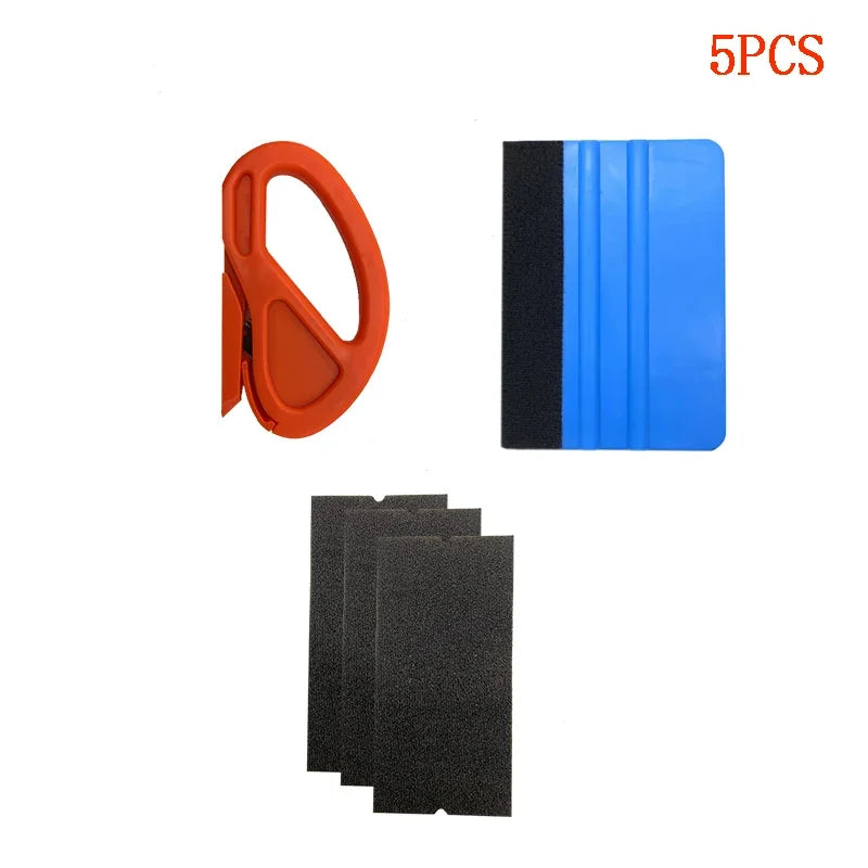 Car Film Wrap Tool Kit Vinyl Spatula Vinyl Scraper Cutter for Vehicle Window Tint Car Accessories Wrapping Tools Squeegee Set