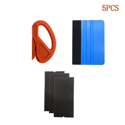 Car Film Wrap Tool Kit Vinyl Spatula Vinyl Scraper Cutter for Vehicle Window Tint Car Accessories Wrapping Tools Squeegee Set