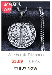 Talisman Of Protection Good Luck Wealth Seal Of Solomon Stainless Steel Necklaces Pendants Men Jewelry salomon hombre N4239