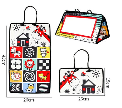 Black White View Back Seat Mirror Baby Car Mirror Safety Seat Headrest Rearview Mirror Baby Facing Rear Ward Car Kids Monitor