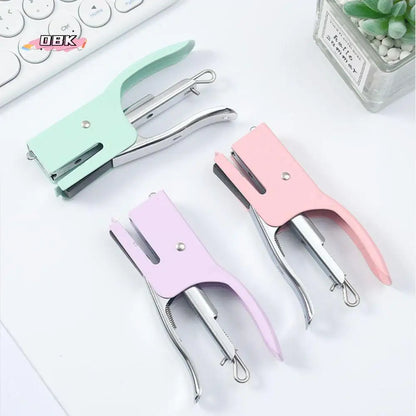 Hand Pliers School Office Supplies Paper Fixing Hand-Held Stapler School Supplies Paper Binder Set Office Binding Tools