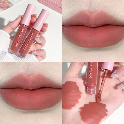 Floral Lip Gloss Water Mist Lip Tint Matte Lightweight and Translucent Lip Stain Whitening Lipstick Non-Transfer