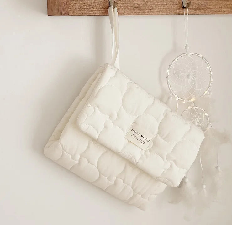 INS Simplicity Korean Diaper Changing Mat for Newborn Cartoon Bear Infant Baby Changing Pad Cover Portable Baby Changing Pad