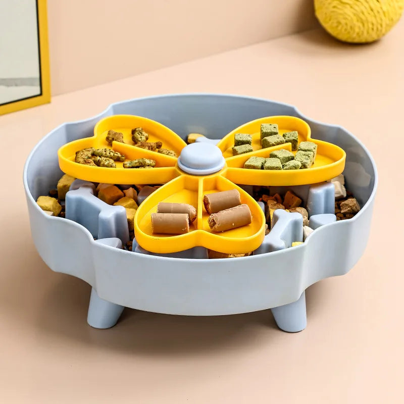 Dog slow feeder bowl, anti-choking bowl, rotating basin, cat bowl, educational toy, anti-slip slow feeder basin, pet supplies