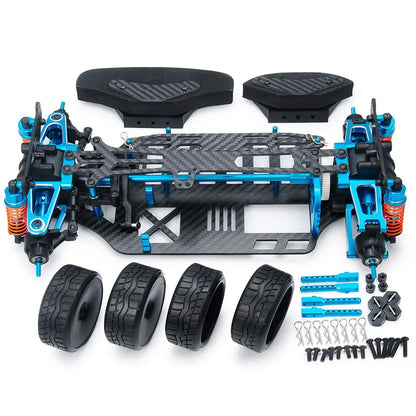 1/10 Carbon fiber Car Frame For 1/10 TT02 Aluminum Alloy / Plastic Chassis Frame  RC Car Part