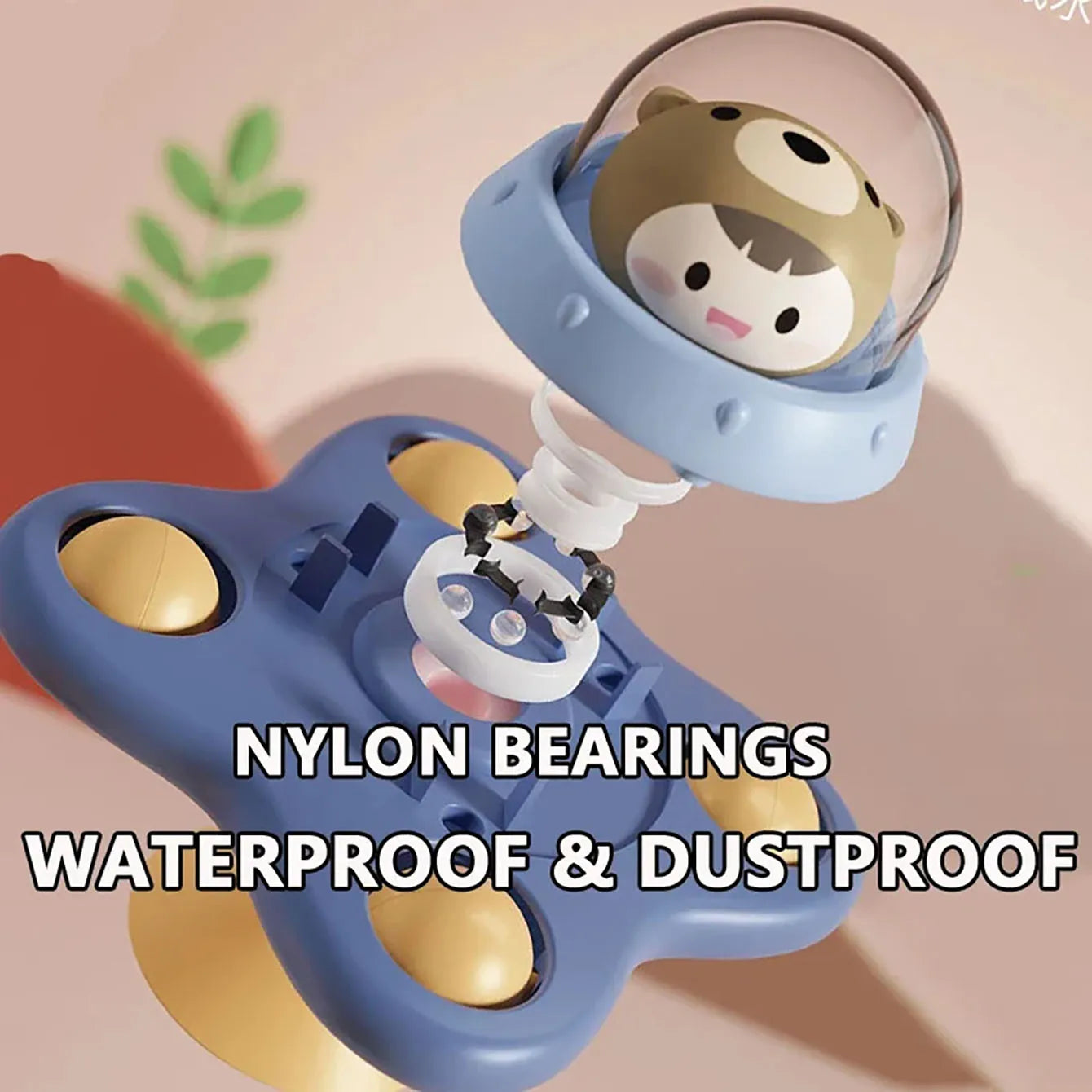 Baby Soothe Toy Cartoon Airplane Soothe Baby Artifact Baby Bath Fun Sucker Spinner Early Education Table Games