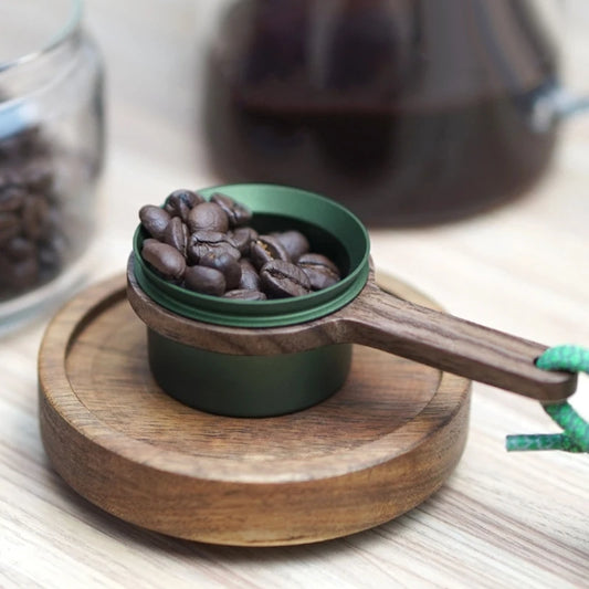 Coffee Measuring Spoon 12g Coffee Measuring Tool Dishwasher Safe Coffee Spoon with Wood Handle Coffee Spoon for Coffee D2RD