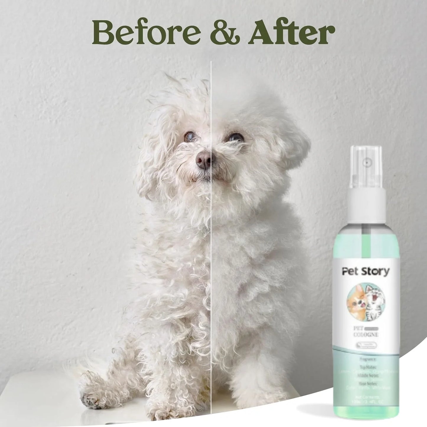 Premium Grooming Spray Dog Spray Deodorizer Perfume For Dogs - Dog Cologne Spray Long Lasting Dog Sprays - Dog Perfume Spray Lon