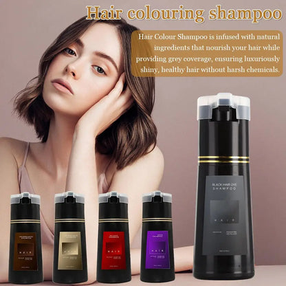 Nova Hair Dye Shampoo, Nova Hair Instant Dye Shampoo, Trynova Hair Shampoo, Hair Color Shampoo For Women And Men 200ml W1B4