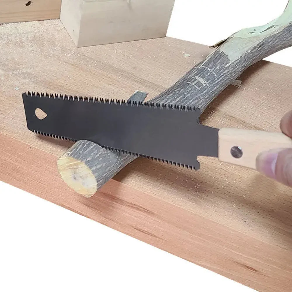 310MM Steel Saw Double Edged Japanese Pull Saw Flexible Blade Hand Saw for Woodworking Cutting Saw