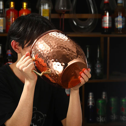 Giant Hammered Moscow Mule Mug, Mega Mug, Ice Bucket Mug, 5L