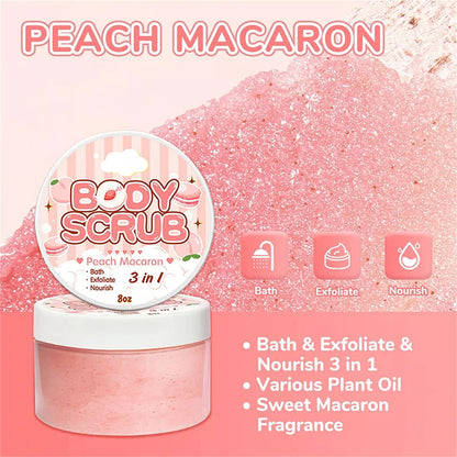 Koec Cocount 3 Counts Body Care Set-body Scrub+body Juice Oil+body Milk Mist Moisturizing Body Care Scrub Whitening Body Lotion