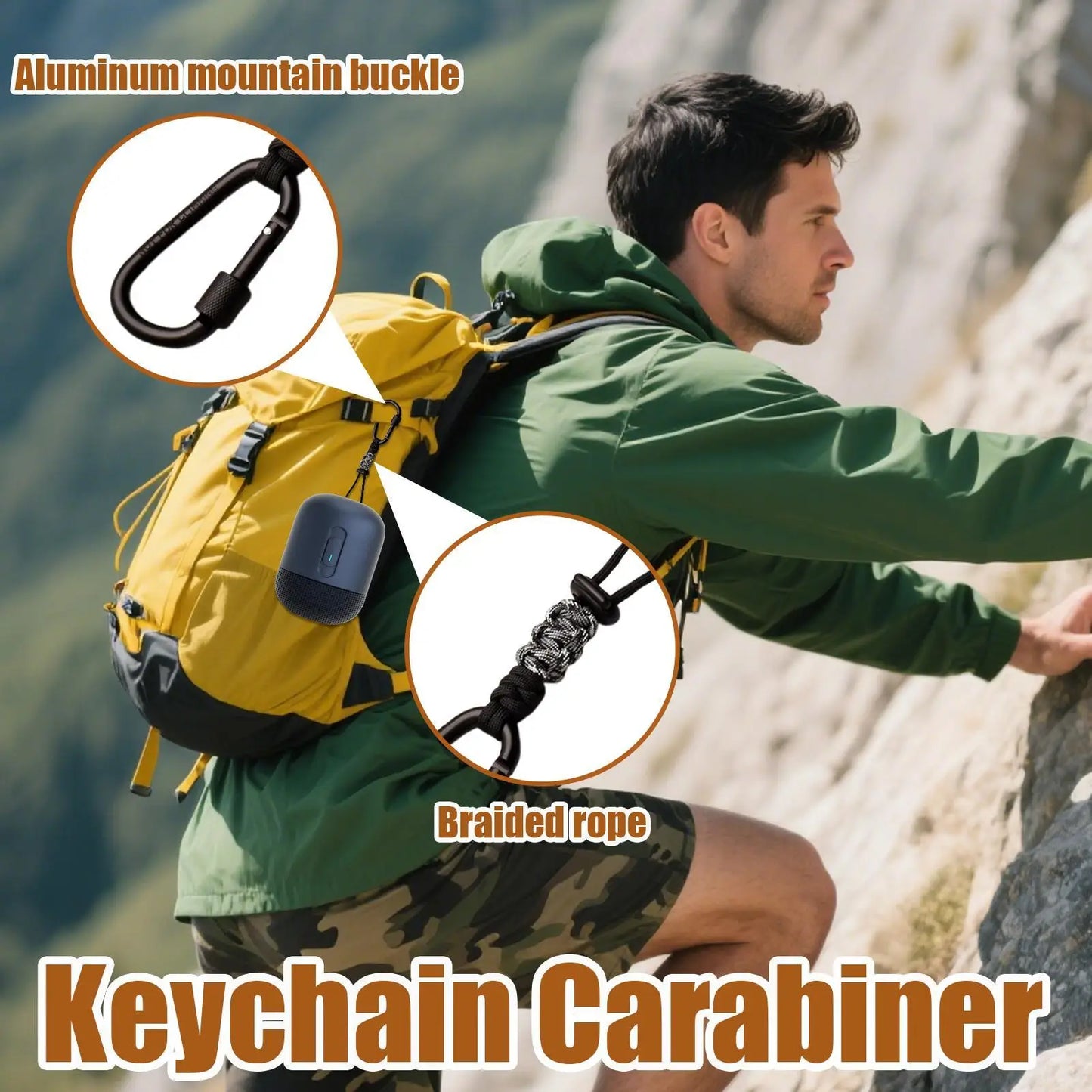 Outdoor buckle hook Carabiner for Keys Backpack Keychain Carabiner Hook Heavy Duty Stroller Hook Key Holder Backpack Accessories