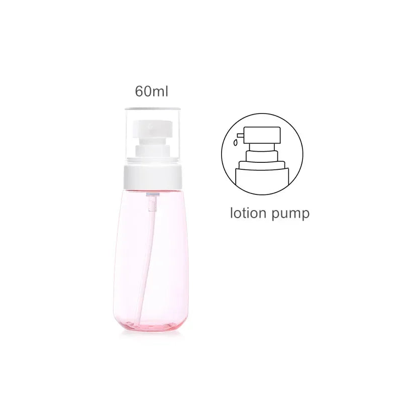 30ml 60ml 100ml UPG Fine Mist Spray Bottle Plastic Bottl Lotion Pump Travel Perfume Water Bottles Refill