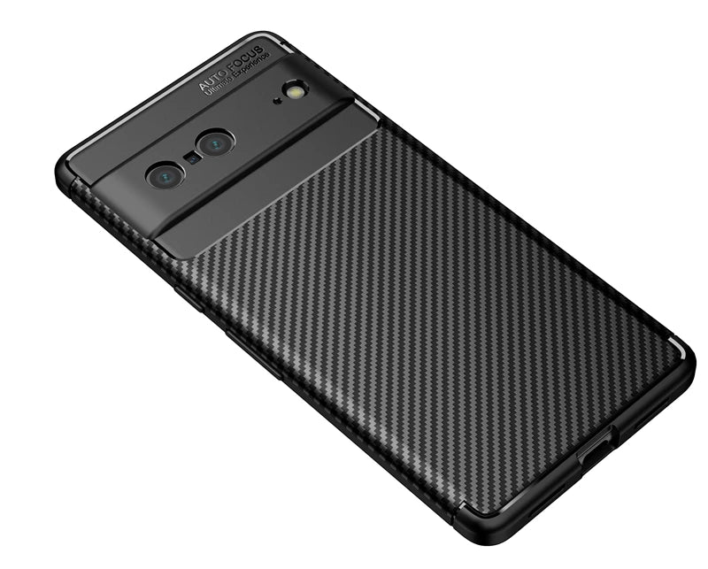 For Google Pixel 7 Case Bumper Silicon Carbon Fiber Back Cover For Google Pixel 7 Case For Google Pixel 7 Pixel 7A 6 8 Pro Case