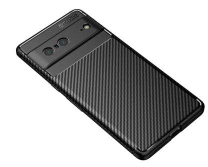 For Google Pixel 7 Case Bumper Silicon Carbon Fiber Back Cover For Google Pixel 7 Case For Google Pixel 7 Pixel 7A 6 8 Pro Case