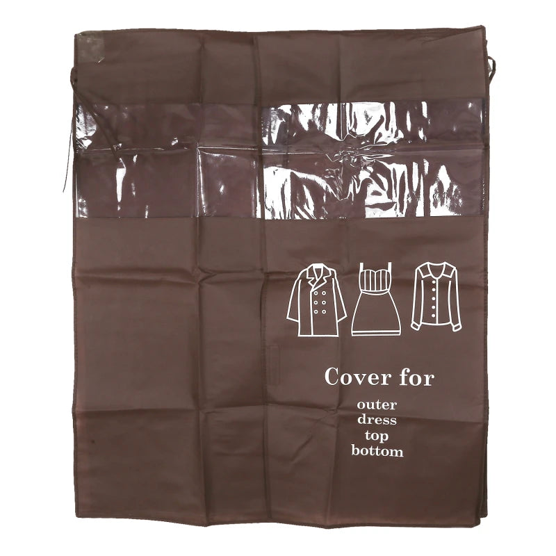 Clothes Hanging Dust Cover Dress Suit Coat Storage Bag Case Organizer Wardrobe Dress Clothing Hanging Dust Cover