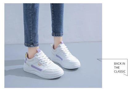 Fashion Women's Sneakers Platform Sports Shoes White running Sneakers Chunky Sneakers Shoes Tennis Female Basket
