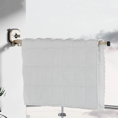 Retractable Clothes Hanger Wall Mounted No Punching Laundry Drying Rack Foldable Drying Racks Space Saving For Bathroom Balcony