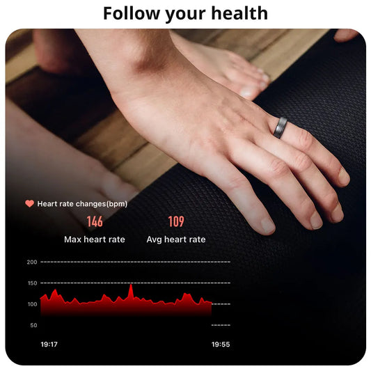 Smart Ring R06 Men Women Health Monitor IP68 5ATM Waterproof Smartring Fitness Tracker Man Smart Rings Multiple Sport Modes
