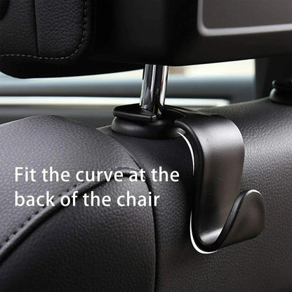 4PCS Car Seat Headrest Hook For Auto Rear Seat Organizer Hanger Storage Holder For Handbag Purse Bags Clothes Coats